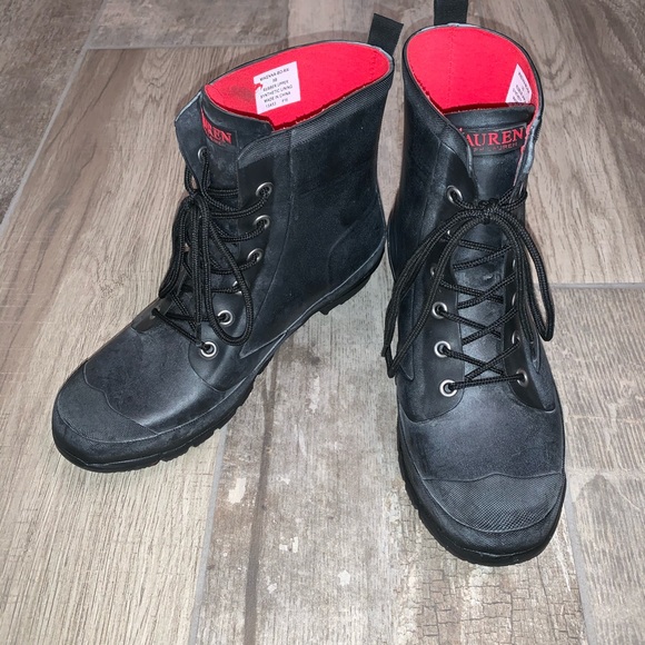 Ralph Lauren Shoes - LAUREN RALPH LAUREN Mikenna Bo-Rai Rain Boots Sz 9